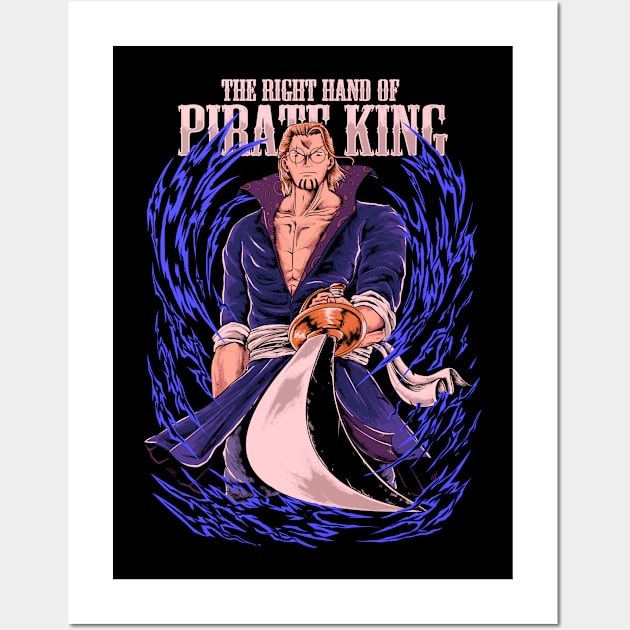 The Right Hand of Pirate King anime Wall Art by mazyoy